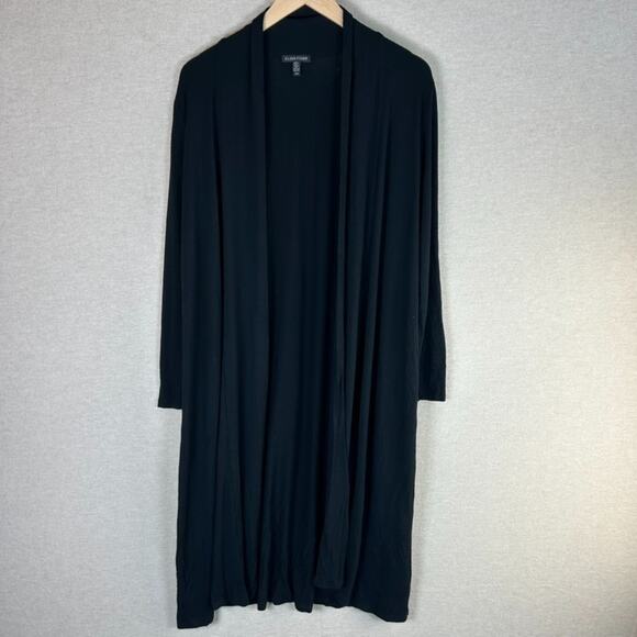 Eileen Fisher Womens Long Line Cardigan Duster Size M Minimalist Open Front - Picture 1 of 7